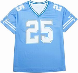 Customized 100% <b>Polyester</b> Graphics Print Summer Breathable Mesh V-neck Short Sleeve Jersey Drop Shoulder Boxy Football <b>Tshirt</b> - Product Image 1