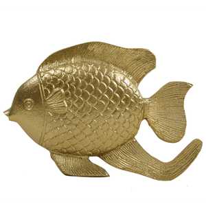 Handmade Aluminum Fish Wall Sculpture 25cm Length Modern Animal Eco-Friendly Durable Tabletop Art <b>Figure</b> for Living Room - Product Image 3