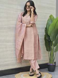 <b>Indian</b> Designer Women's Wedding Banarasi Jacquard Kurta Suit Hand Zari Weaving Full Handwork <b>Top</b> Pant Dupatta Quick Dry Wrinkle - Product Image 1