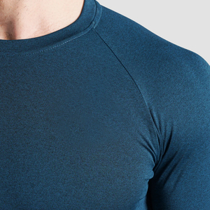 Men's Slim Fit <b>Long</b> <b>Sleeve</b> Compression <b>T</b>-<b>Shirt</b> O-Neck Quick Dry Solid Blue Sporty Knitted Polyester - Product Image 6