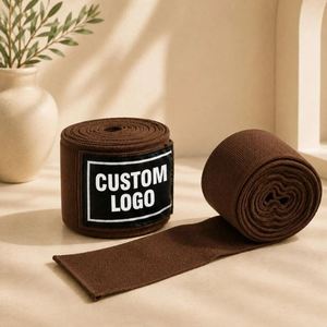 Bandages de boxe personnalisés OEM ODM, bandages élastiques MMA, 2 pièces, tailles et couleurs personnalisées, logo, certifiés CE, écologiques, en caoutchouc, éponge, EVA - Product Image 3