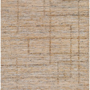 Tapis de sol rectangulaire moderne en jute à tissage plat, en fibres naturelles écologiques, pour salon, nettoyage facile - Product Image 4
