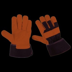Gants de sécurité en cuir de mouton de qualité supérieure, anti-vibration, respirants, résistants à l'abrasion, confortables et robustes - Product Image 4