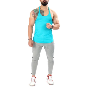 Camiseta sin mangas de alto rendimiento para hombre, ideal para entrenamiento, fitness, gimnasio, running y ropa deportiva activa. Directo de fábrica. - Product Image 1