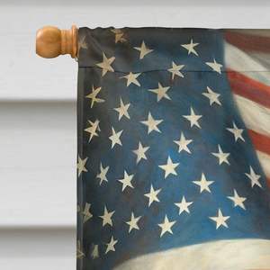 All American Norwegian Elkhound gran poste de porche decorativo patio Banner Multicolor poliéster casa tamaño pared colgante ilustraciones - Product Image 3