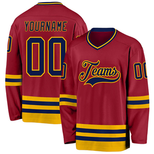 Maillot de hockey personnalisé tendance aux États-Unis, uniforme de hockey sur glace personnalisé, impression par sublimation, vêtements d'équipe pour hommes, femmes et jeunes - Product Image 4