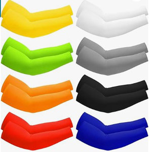 Manchons de cyclisme anti-UV coupe-vent réversibles noirs unisexes pour adultes en polyester sans couture, ajustement parfait, séchage rapide, respirants - Product Image 5
