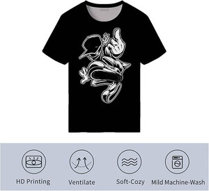 Camiseta Sublimada Transpirable de Alta Calidad, Diseño Liso Estampado, para Usar en Todas las Estaciones, para Propietarios de Marcas Personalizadas 2026 - Product Image 3