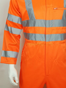 Overol Impermeable Antiestático Resistente al Fuego, ANSI Clase 2 EN ISO 20471 Clase 3, Cinta Reflectante, Ropa de Seguridad con Luz LED Intermitente - Product Image 4