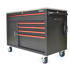 Coffre professionnel à outils roulants en acier de 132cm avec tiroirs pour ateliers de réparation automobile - Product Image 5