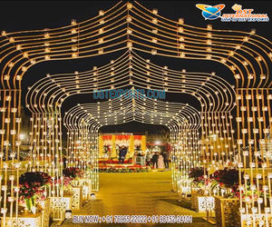 Panel de fondo de puerta de Metal de estilo moderno para bodas Decoraciones DE BODA modernas por Canadian Buy Metal Gate Frame Wedding USA - Product Image 4