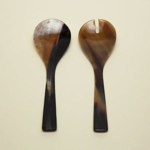 Vintage Buffalo Horn Tea <b>Spoons</b> Long Handle Mirror Polish Durable <b>Serving</b> <b>Spoon</b> for Coffee Tea Dining - Product Image 2