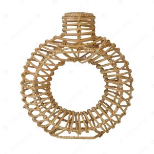 Vietrustic Vintage Wine Bottle Shape <b>Rattan</b> Vase For Table Décor <b>Plant</b> Vase - Product Image 6
