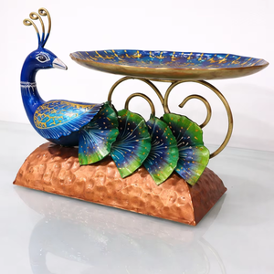 Artisanat métallique, décoration d'intérieur, pièce décorative de table, composants métalliques découpés et façonnés à la main, élégants éléments métalliques courbés, Diwali - Product Image 1