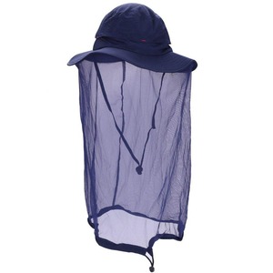 Velo de cabeza para apicultura, a prueba de picaduras, ventilado, protección facial, traje de apicultura, tela de malla de algodón, velo de cabeza arenero - Product Image 1
