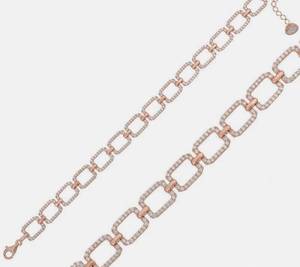 สร้อยข้อมือเงินแท้ 925 ทรงสี่เหลี่ยมลายกุหลาบ เครื่องประดับข้อมือทรงเรขาคณิตทันสมัย เครื่องประดับแฟชั่นสุดหรูสำหรับผู้หญิงและผู้ชาย - Product Image 2