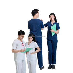 ชุดยูนิฟอร์มนางพยาบาลชุดยูนิฟอร์มผ้ายืดสำหรับโรงพยาบาลชุดพยาบาล - Product Image 1