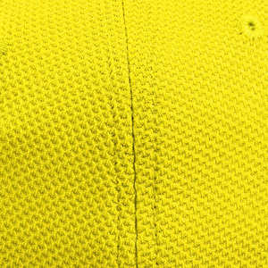 Casquette de baseball jaune en maille, 6 panneaux, réglable, unisexe, décontractée, couleur unie, respirante, pour printemps-été, design personnalisé, casquettes hautes - Product Image 5