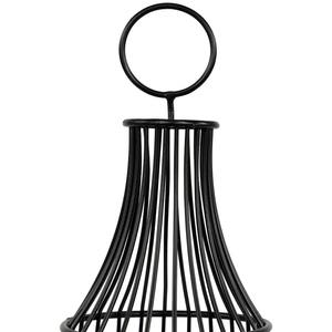 Farol Metálico Negro de Diseño Elegante y Duradero, Ideal para Decoración del Hogar e Iluminación de Patios Exteriores, Hecho en India - Product Image 6