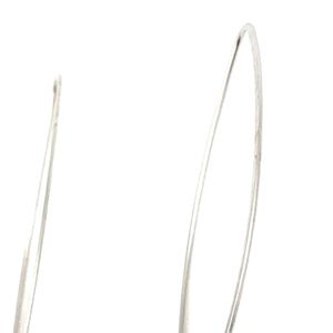 Silver Tone Round Medallion Drop <b>Earrings</b> with Long Wire <b>Hooks</b> Engraved Family Emblem Lightweight Dangle Jewelry for Women - Product Image 6
