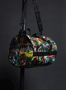 Sac de sport et de voyage imprimé coloré 2026 en polyester avec fermeture éclair grande capacité - Product Image 4