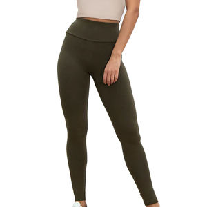 Leggings de yoga à taille élastique pour femmes, leggings de yoga mi-longs, haute qualité, très vendus, durables, confortables, dernier design, légers - Product Image 1