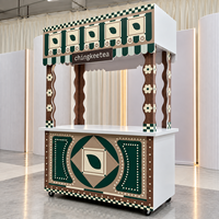 Chariot à bonbons de mariage personnalisé avec roues, chariot mobile pour la présentation de desserts pour les fêtes, les événements et les banquets