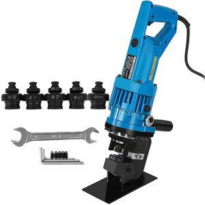 Punzonatrice Elettroidraulica con 5 Matrici per Taglio Metalli Spessi fino a 1/4 di Pollice, Utensile Idraulico - Product Image 1