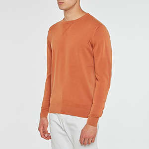 Sudaderas Básicas de Cuello Redondo para Hombre, 100% Algodón, Lavado Ácido, Manga Larga, Hilo Natural, Diseño Liso, Teñido con Hilo, Suministro ODM - Product Image 1