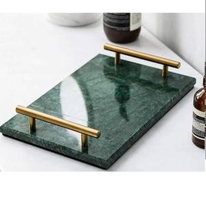 Bandeja de Servir de Mármol Blanco de Lujo, Forma Redonda, Ecológica, de Alta Calidad, Vajilla para el Hogar, Bodas, Fiestas, Moderna y Lujosa - Product Image 2