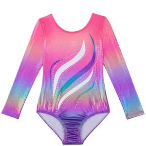 Justaucorps de gymnastique pour femmes, combinaison athlétique flexible, confortable, extensible dans quatre directions, pour la pratique de la danse, la compétition et l'entraînement - Product Image 5