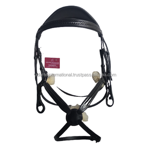 Brida mexicana de excelente calidad para caballos, incluye banda decorativa para la nariz y banda para la frente de diamantes de imitación, producto de cuero Premium - Product Image 1