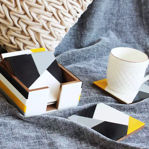 Posavasos de Resina Epoxi y Madera Hechos a Mano por NEHA ENTERPRISES, Posavasos Decorativos de Madera para Decoración Moderna del Hogar - Product Image 5