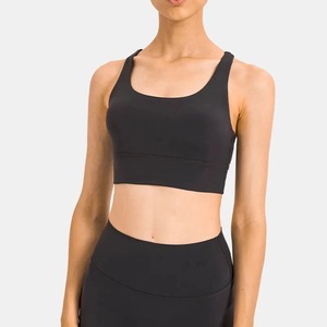 Sujetador deportivo de yoga para mujer, venta al por mayor OEM, de alta calidad, con tirantes elásticos, para entrenamiento, fitness y deporte. - Product Image 6