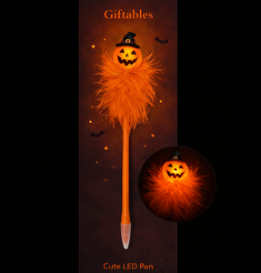 Bolígrafo de Gel Exclusivo Nicher de 0.7mm, Azul/Negro, de Plástico, con Diseño de Calabaza de Halloween, Regalo de Temporada, para Fiestas, Oficina, Personalizable, para la Escuela - Product Image 2