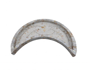 ถาดเสิร์ฟพร้อมขนมรูปดวงจันทร์พร้อมถาดไม้ม็อบประดับมุกลายดอกไม้สไตล์อาหรับสำหรับของขวัญอีดรอมฎอน - Product Image 6