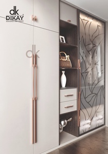 DIKAY Aluminum Alloy Bar Cabinet Handles Minimalist Design Kitchen <b>Drawer</b> Wardrobe Door Hardware Durable - Product Image 2