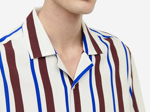 เสื้อเชิ้ตแขนยาวลายทางลำลอง สั่งตัดได้ สำหรับธุรกิจ ทำงาน ออฟฟิศ ผ้าฝ้าย ใส่ได้ทั้งแบบลำลองและเป็นทางการ ระบายอากาศได้ดีสำหรับผู้ชาย - Product Image 3