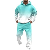 Ensemble de survêtement en polaire personnalisé pour homme, hiver, sublimation |   Veste et pantalon de sport à capuche |   100% polyester |   OEM/ODM