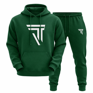 Conjunto Deportivo de Forro Polar Transpirable para Hombre, con Capucha y Cierre de Cordón, Estampado por Transferencia de Calor, Marca Personalizada - Product Image 5
