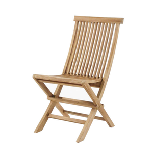 Silla Plegable de Madera de Teca Sólida Posteak, Muebles de Exterior Funcionales para un Asiento Relajado - Product Image 3