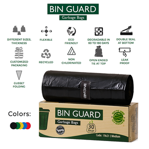 Large 42*46cm Premium Quality Plastic Garbage <b>Bag</b> 55-60Gallon for Home Office Low MOQ Cheap Factory Price for Household Products - Product Image 6