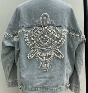 Women's Casual jeans <b>Denim</b> Jackets Outwear Fall Jacket <b>Denim</b> Button up <b>Coat</b> Oversize <b>Denim</b> Jacket for Ladies - Product Image 4