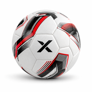 Ballon de football personnalisé X, blanc, noir, orange, logo X, ballons d'entraînement |   OEM ODM |   Fabricant |   Design et qualité haut de gamme - Product Image 1