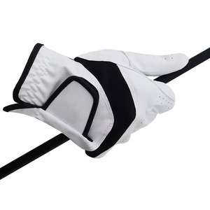 Latest Style Adult Cabretta Leather Golf Gloves Custom Design <b>Light</b> Weight Breathable Optimize Outdoor Sports Wear White Color - Product Image 1