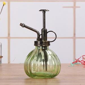 Pulvérisateur à pompe en verre 1L avec buse réglable, pulvérisateur d'eau manuel pour jardin - Product Image 1