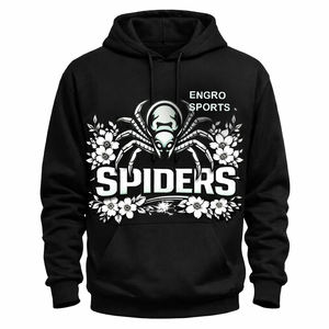 Hoodie en molleton de coton personnalisé 1:1 avec motifs Denims Designs Tears et impression en relief Tears, et Hoodie 1:1 avec impression en relief Spiders - Product Image 3