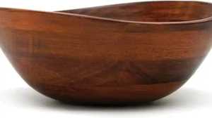 Tazón de Madera Hecho a Mano, Redondo, Natural, Artesanal, Decoración del Hogar, Estilo Rústico - Product Image 5