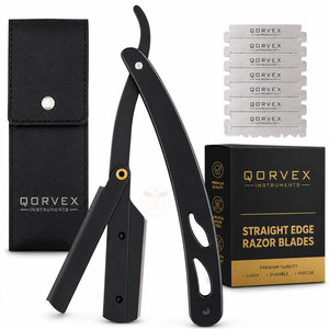 Navaja de Afeitar Recta para Hombre - Navajas para Barbero - Kit de Navaja de Afeitar Recta para Barbería - Product Image 1