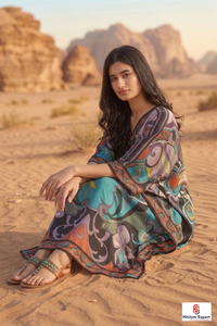 Women Printed <b>Kaftan</b> Dress Premium Quality Loose Fit Soft Fabric <b>Summer</b> Beach Wear Elegant Design Wholesale Supply - Product Image 2